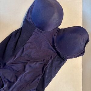 Plus size 3x underwire navy teddy